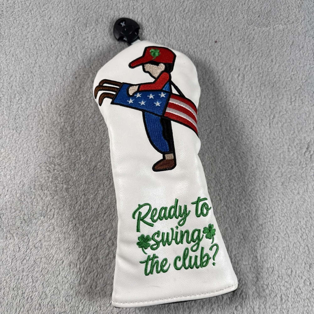 Golf Club Head Cover with Interchangeable Number Tag